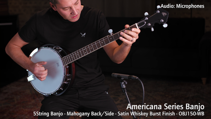 5-String Banjo Mahogany Satin Whiskey Burst video