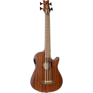 CAIMAN-FL-GB Ortega Guitars Lizard Series 4 String Ukebass Right 
