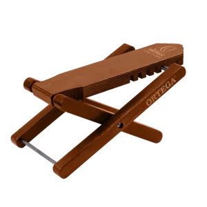 Ortega Guitars OWFS-1NT Repose-Pied Naturel – Tabouret Ergonomique Réglable 5 Hauteurs Pour Guitariste