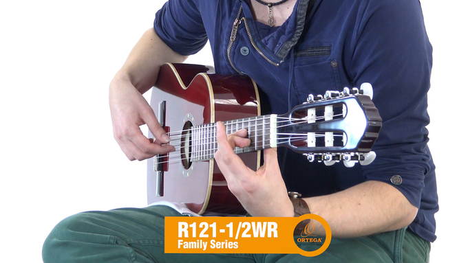 1/2 Size Guitar Spruce/ Mahogany Wine Red video