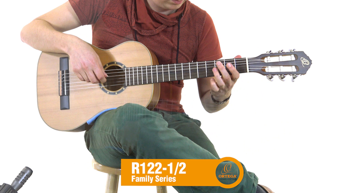 1/2 Size Guitar Cedar/ Mahogany Natural video
