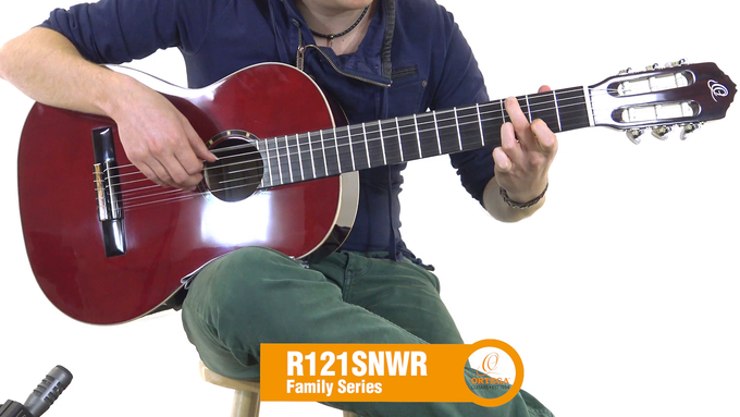 Full Size Guitar Spruce/ Mahogany Wine Red video