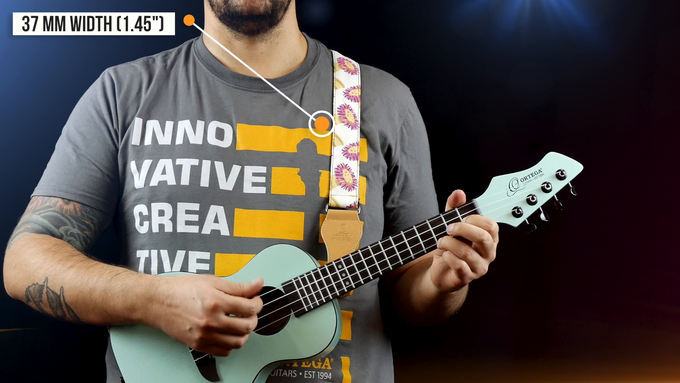 Ukulele Cotton Strap Classic Blue video