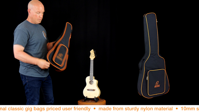 1/2 Size Classical Guitar Bag Orange/Black video