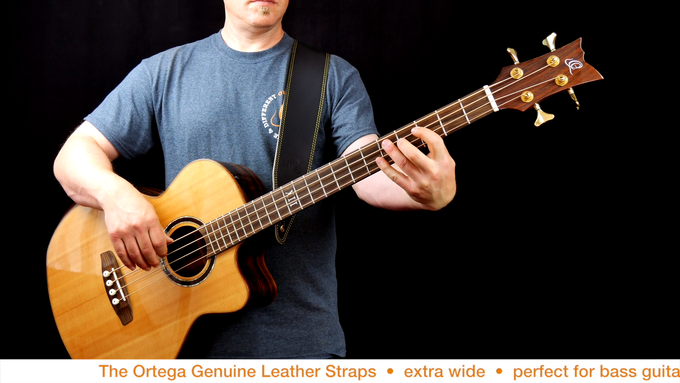 Guitar Genuine Leather Strap Brown video