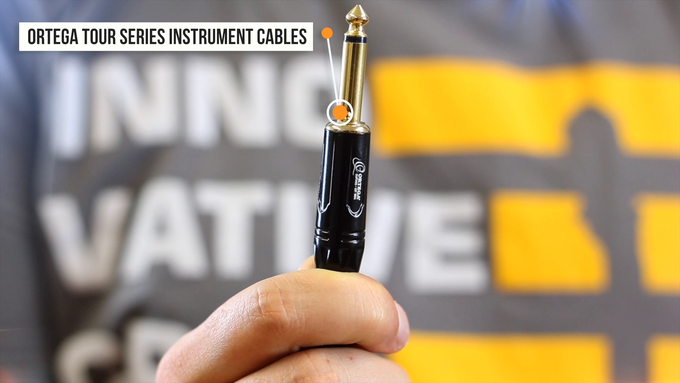 Straight/Angle Instrument Cable 15ft Black video
