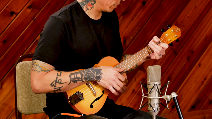 Concert Ukulele Flamed Maple Honey Sunburst video