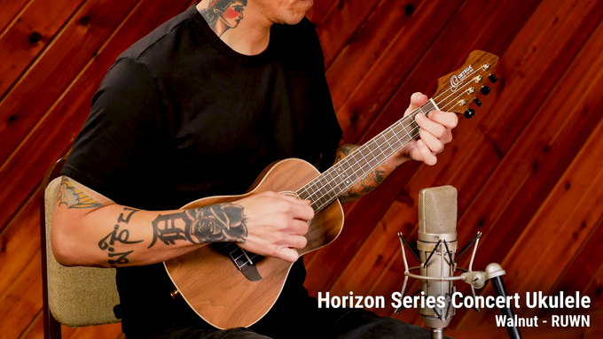 Concert Ukulele Walnut Natural video