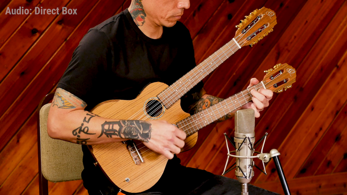 Tenor Double-Neck Ukulele Ovangkol Natural video