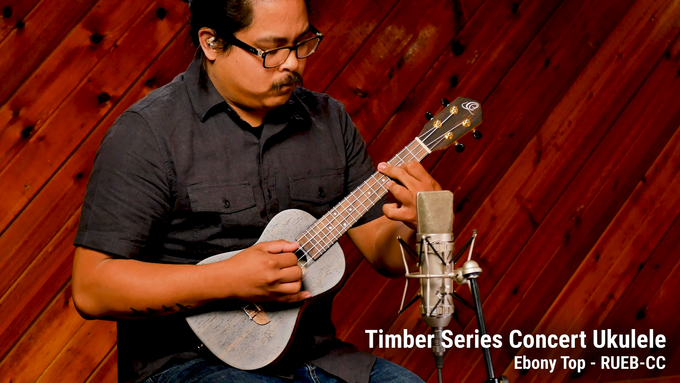 Concert Ukulele Ebony Natural video