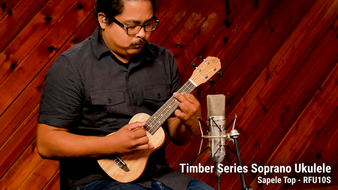 Soprano Ukulele Sapele Natural video