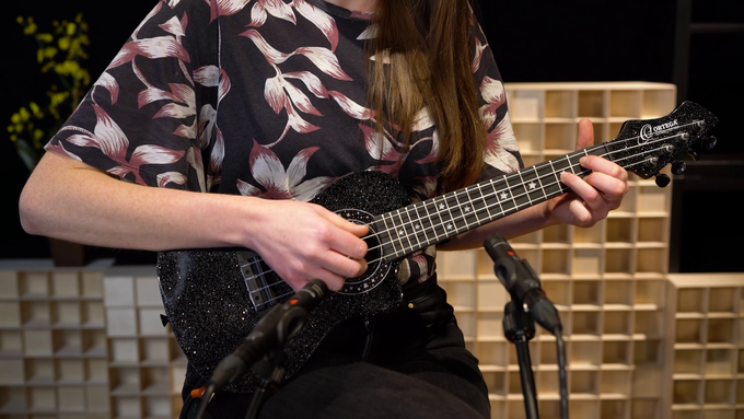 Concert Size Ukulele Black Sparkle video