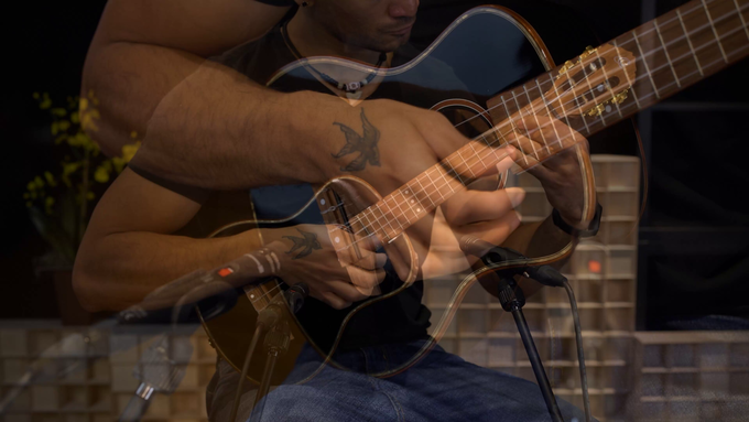 Tenor Size Ukulele Spruce/ Mahogany Black video