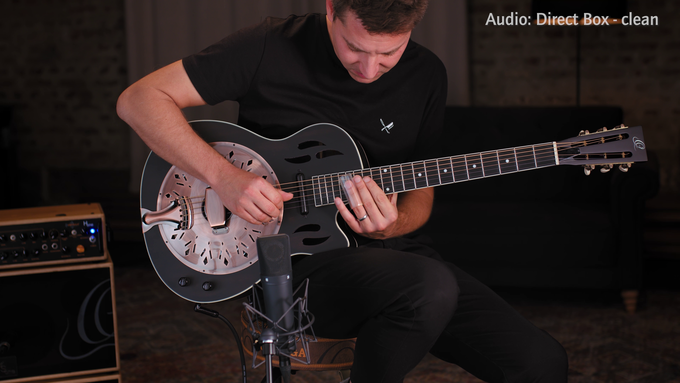 Resonator Guitar Mahogany Distressed Satin Black video