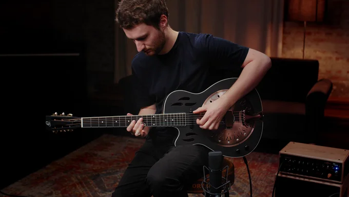 RRG40CE-DBK-L - Ortega Guitars - Modern Nylon String Guitars