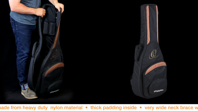 Full Size Classical Guitar Bag Extra Long Brown/Black video